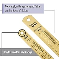 Vista 37 de Mr. Pen Reglas de acero, 6, 8, 12, 14 pulgadas, reglas de metal, paquete de 4