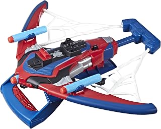 Spider-Man Web Shots Spiderbolt Nerf Powered Blaster Toy for Kids Ages 5 & Up includes blaster, 3 darts, and instructions