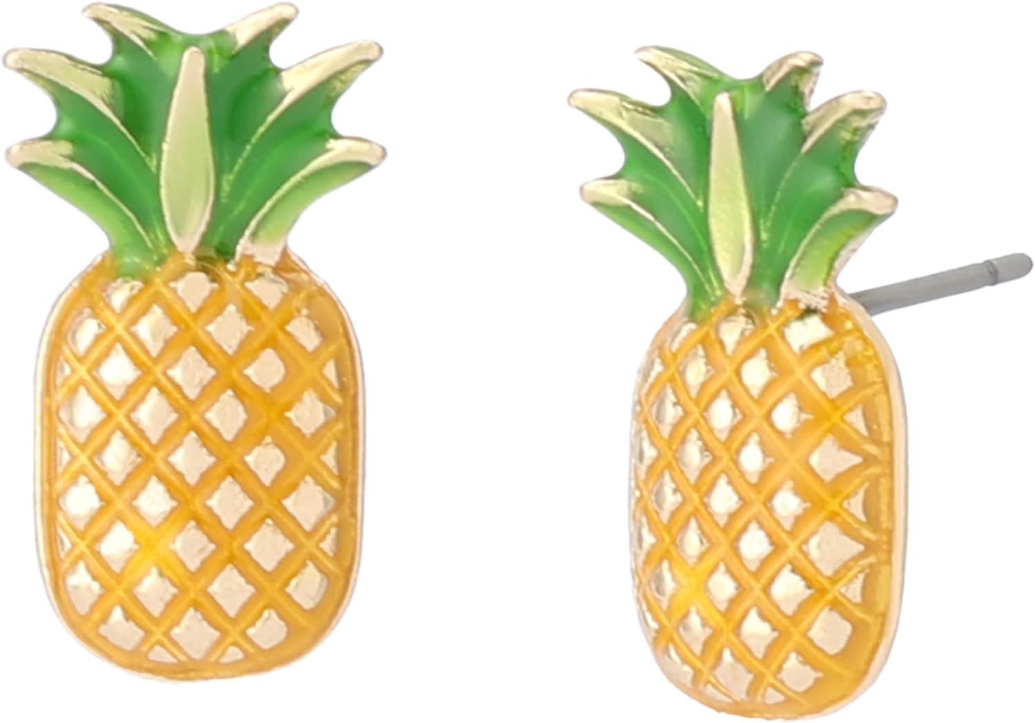 Betsey Johnson Women's Betsey's Backyard Pineapple Stud Earrings