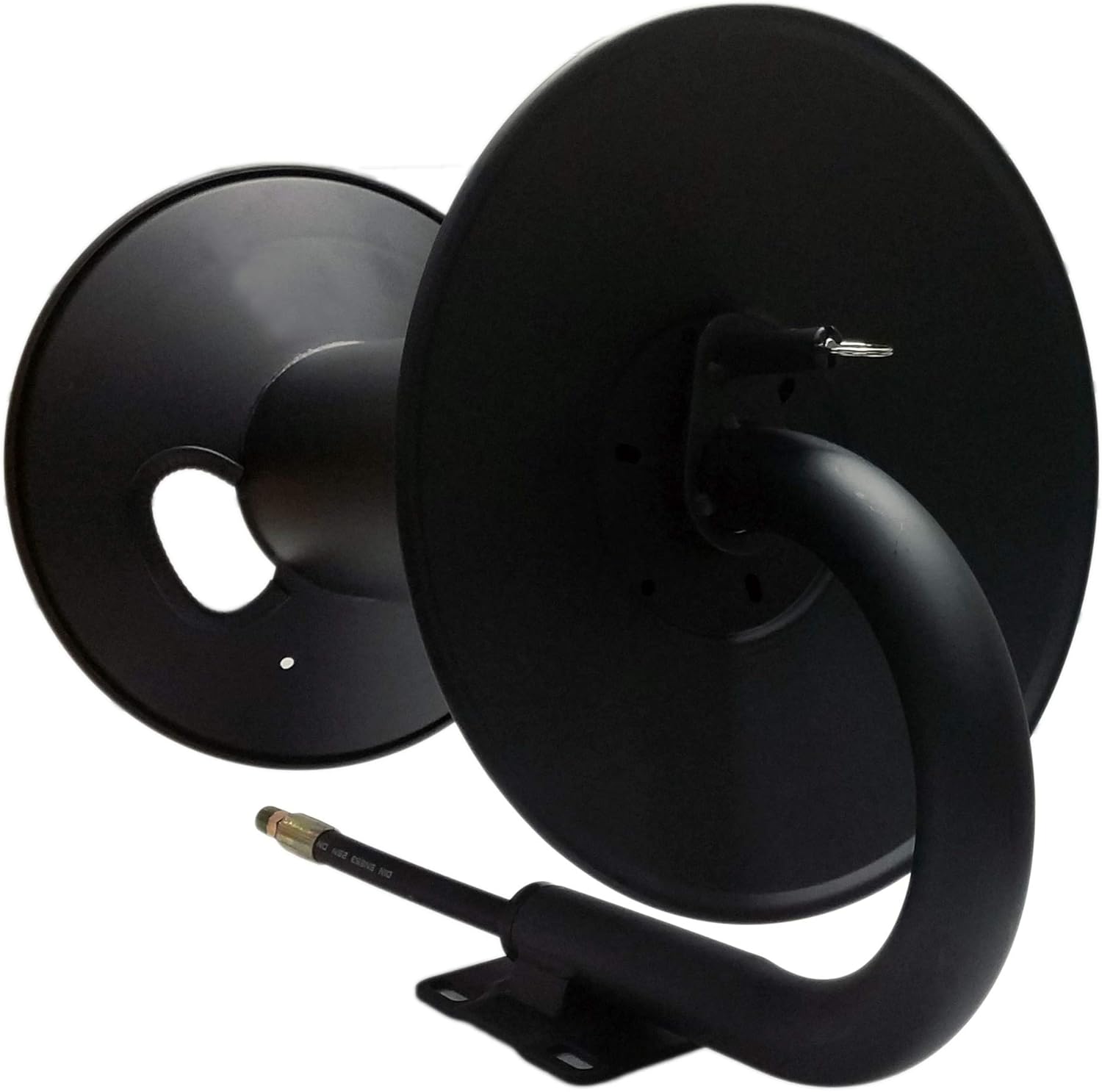 Skid or Wall Mount Super Heavy Duty Pressure Washer Hose Reel, 3/8In x 200FT Capacity, Air and Water, 4000 PSI