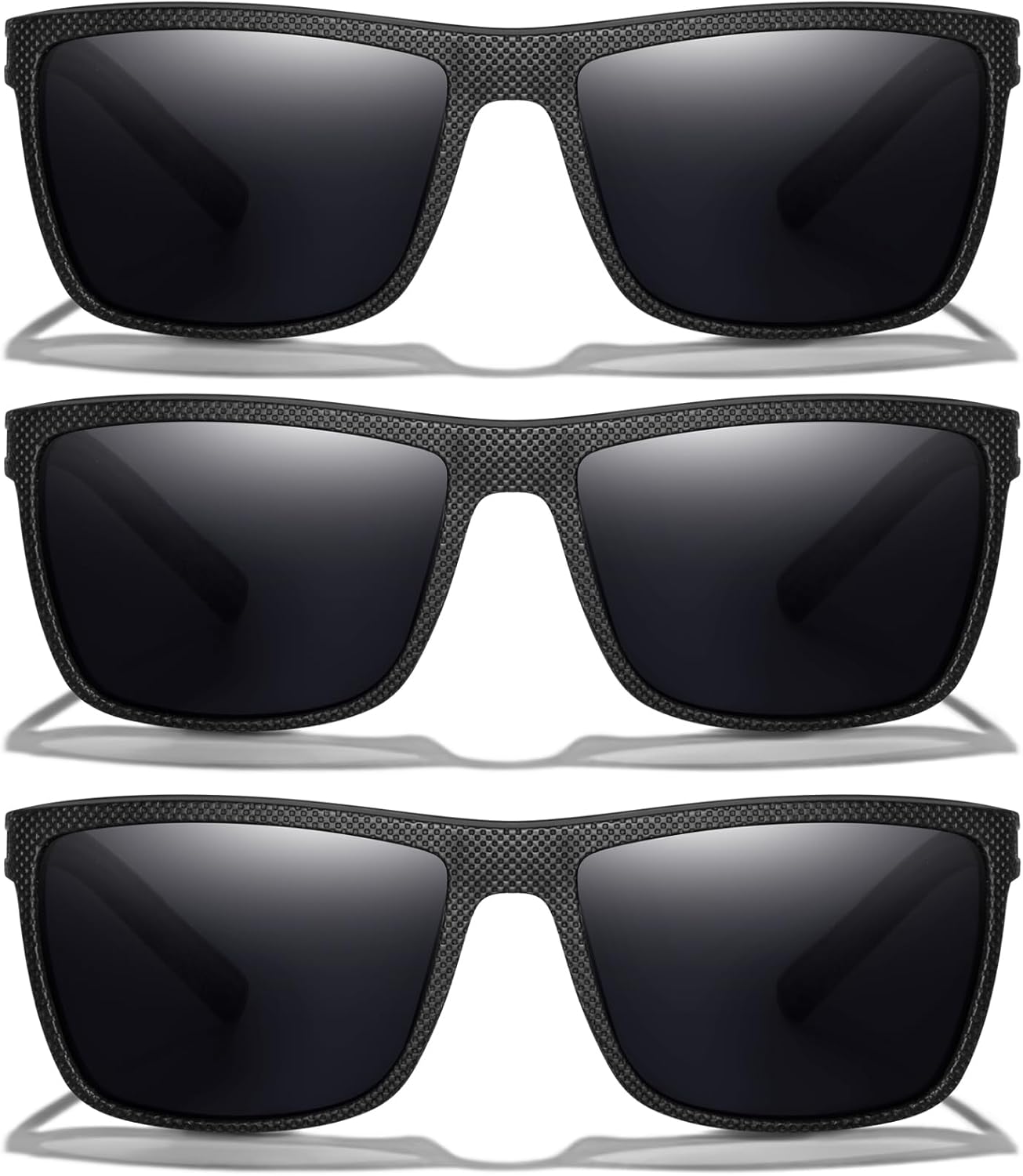 Square Polarized Sunglasses for Men Vintage Style Driving Travel Sun Glasses Lightweight Frame UV Protection Goggles - Image 3