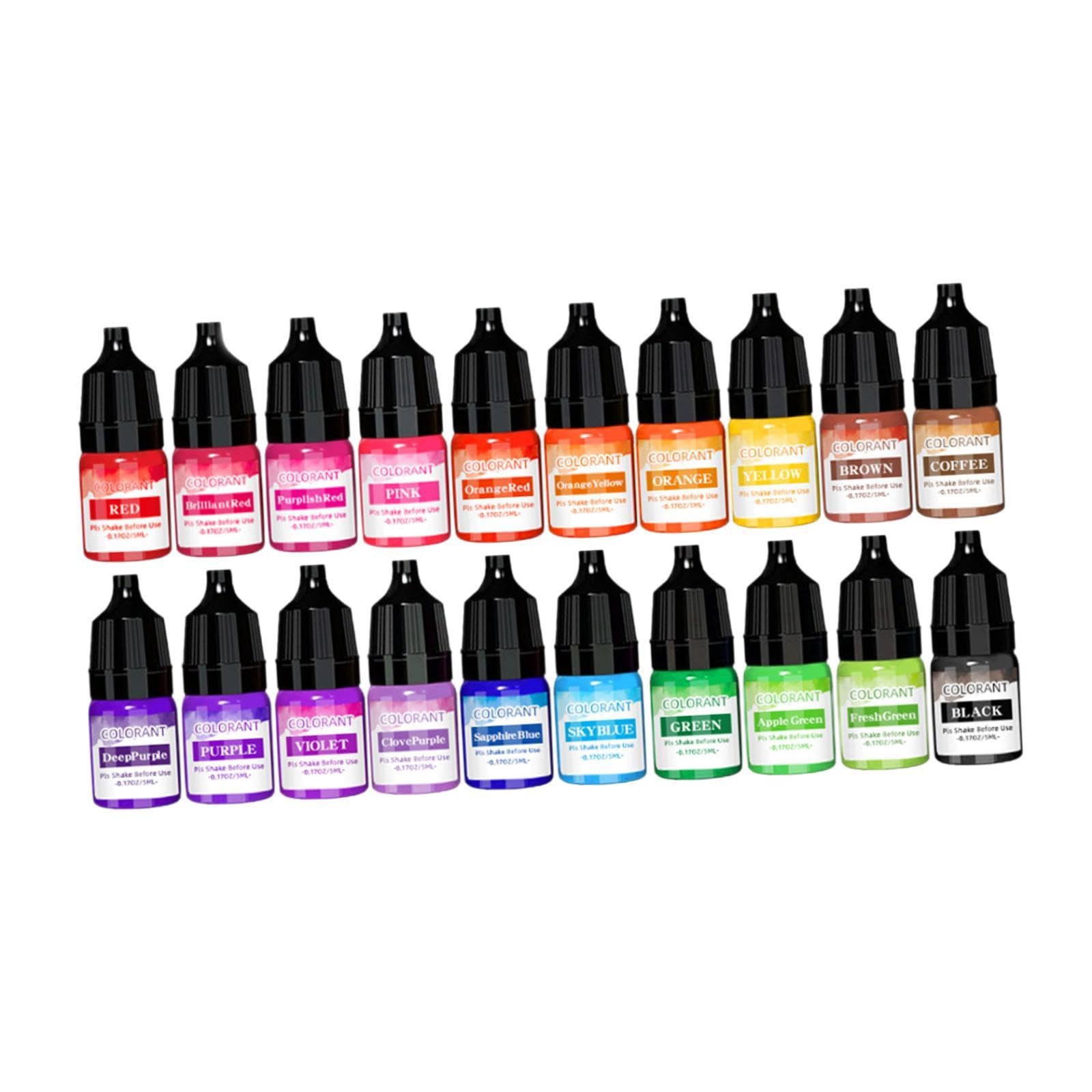 Amazon.co.jp: Colaxi 20色 5ml ろうそく染料 キャンドル液体染料