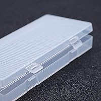 Vista 5 de Paquete de 2 cajas de almacenamiento de baterías de plástico 18650 de 8 celdas con soporte de gancho, impermeable, transparente, de plástico duro
