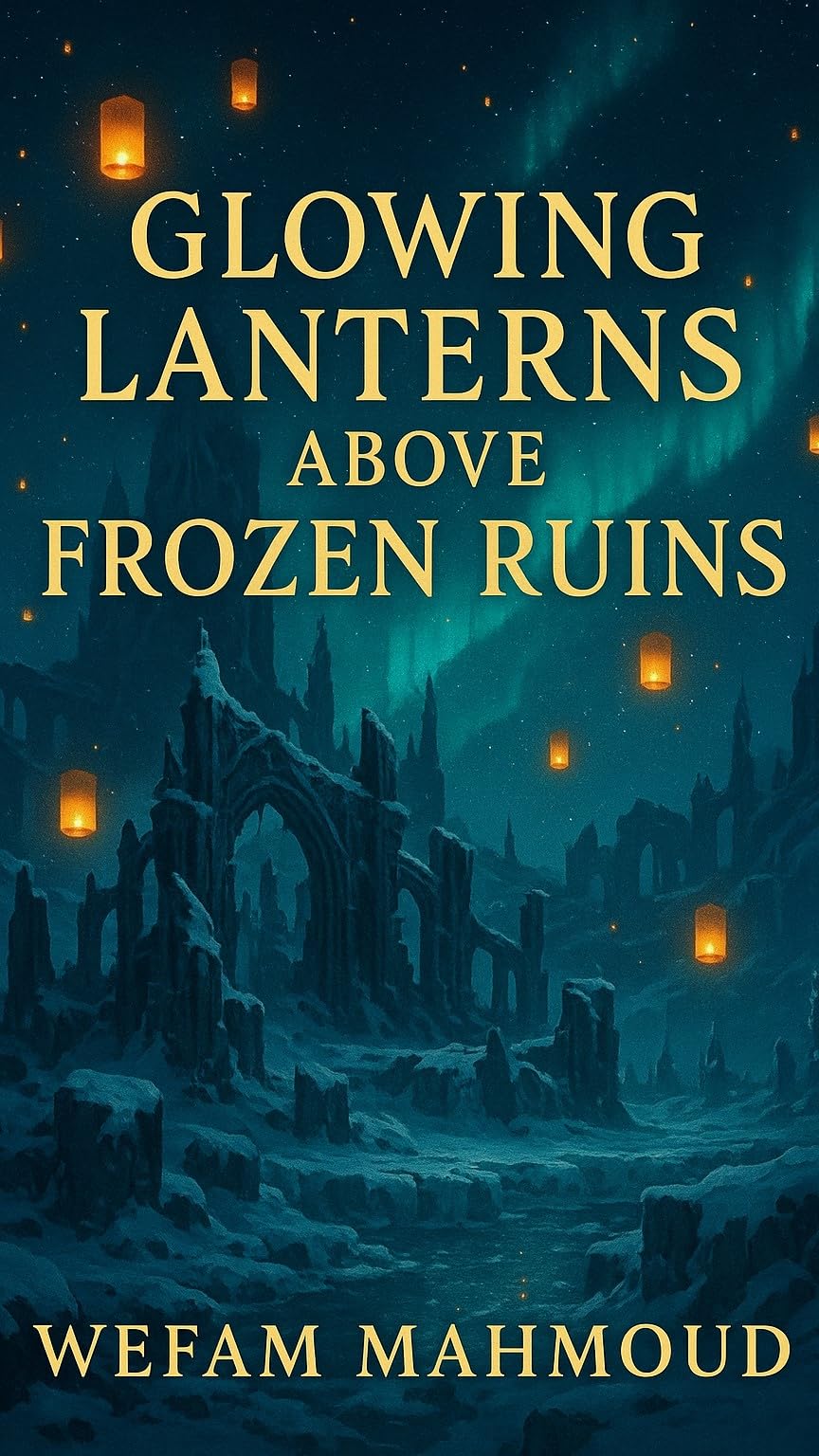 Glowing Lanterns Above Frozen Ruins
