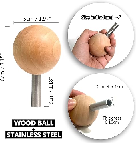 Miniatura 5 de UPTTHOW Herramienta auxiliar para fijar ojos y arandelas de seguridad, ojos y narices de muñeca para amigurumi, ojos de oso arreglar, utensilios de