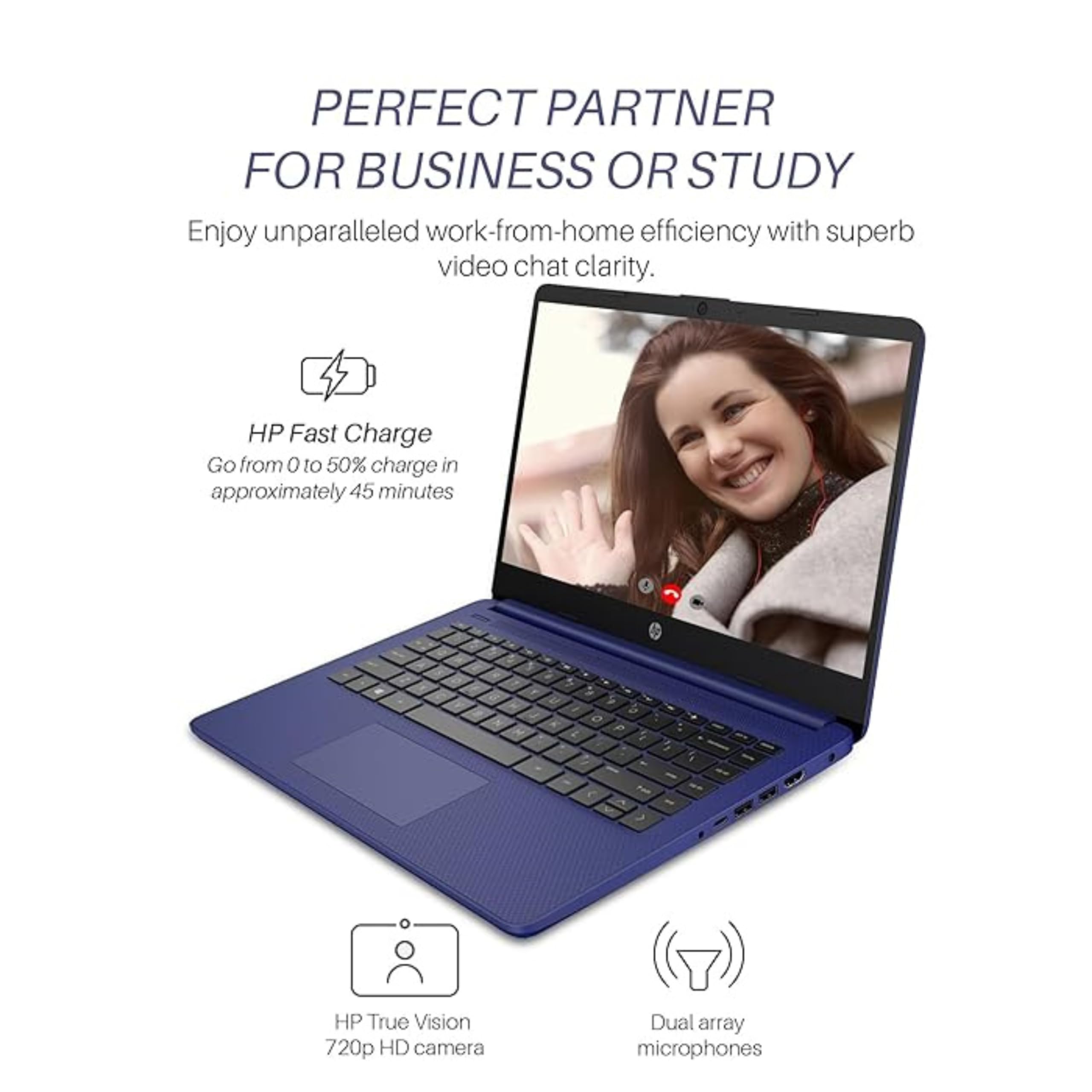 HP 4s-dq5016na Laptop, 14 Inch Full HD 1080p Screen, Intel Core i7
