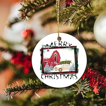 Vintage white house christmas ornaments Clearance