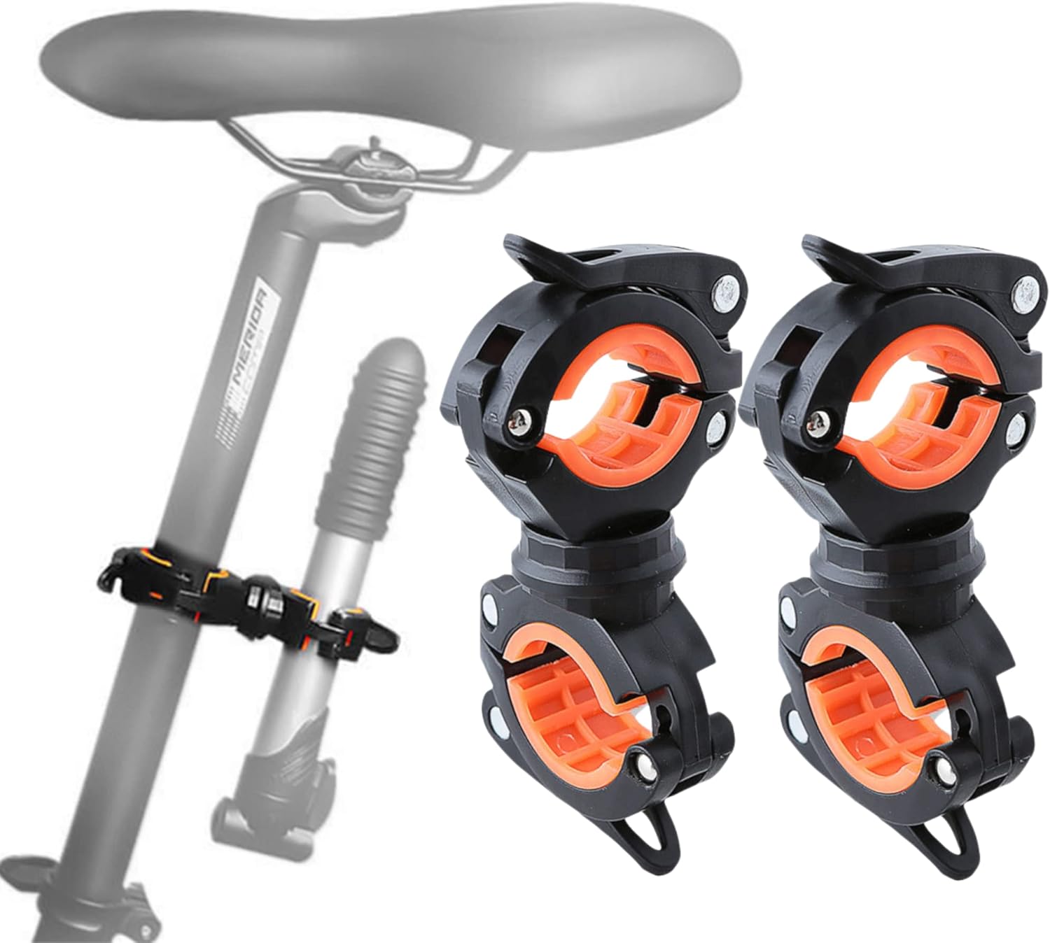 Bike Pump Bracket chmakmt 2 Pack 360° Rotation Cycling