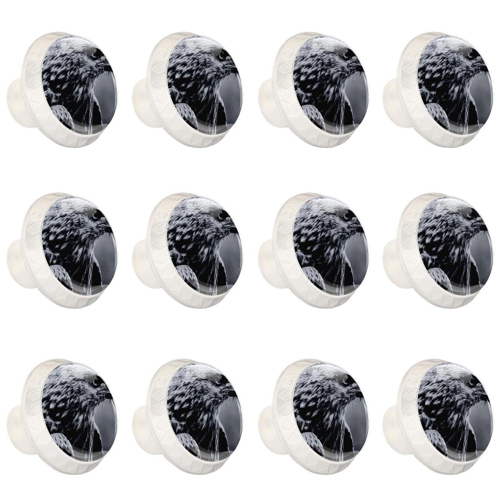 Boutons de placard oiseau Milan poignées rondes en relief pour commode de cuisine