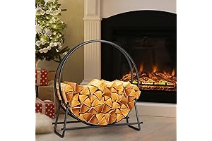 41in Firewood Rack, Outdoor Wood Storage Solution