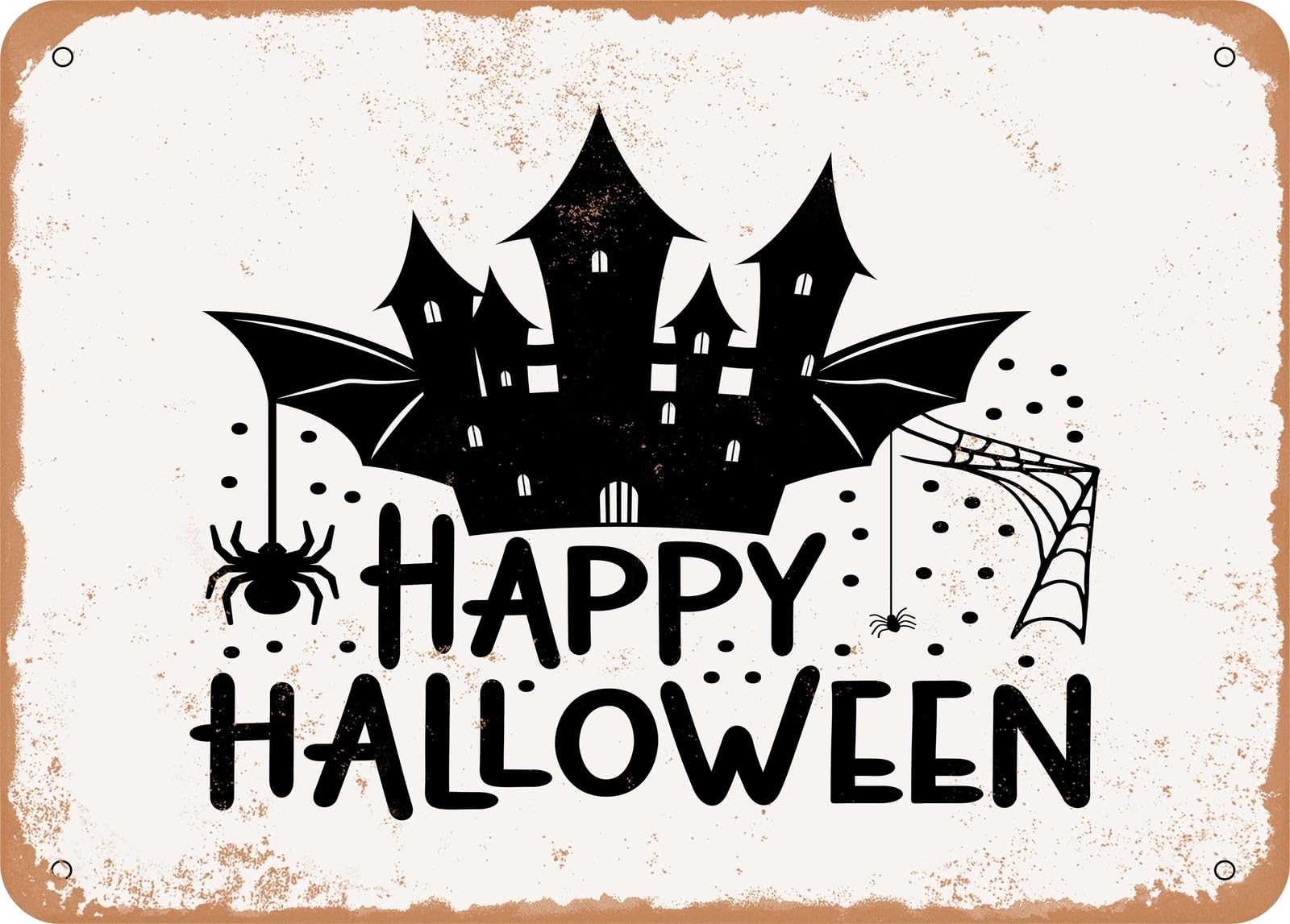 Metal Sign - Happy Halloween1 - Vintage Look Sign home decor