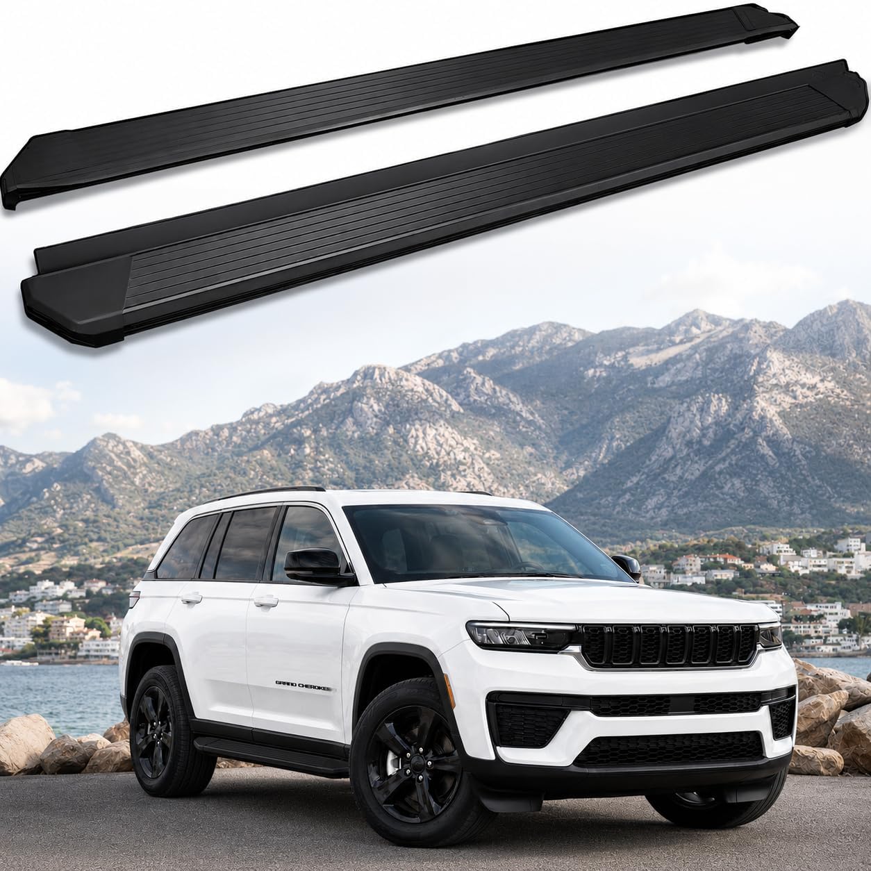 Estribos HEKA 4.13" para Grand Cherokee L 2021-2026 Aluminio 2 piezas