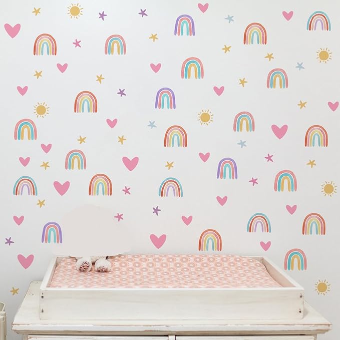 Stickers Decorativos Arcoíris Pared Habitación Bebé Clásico miniatura 7