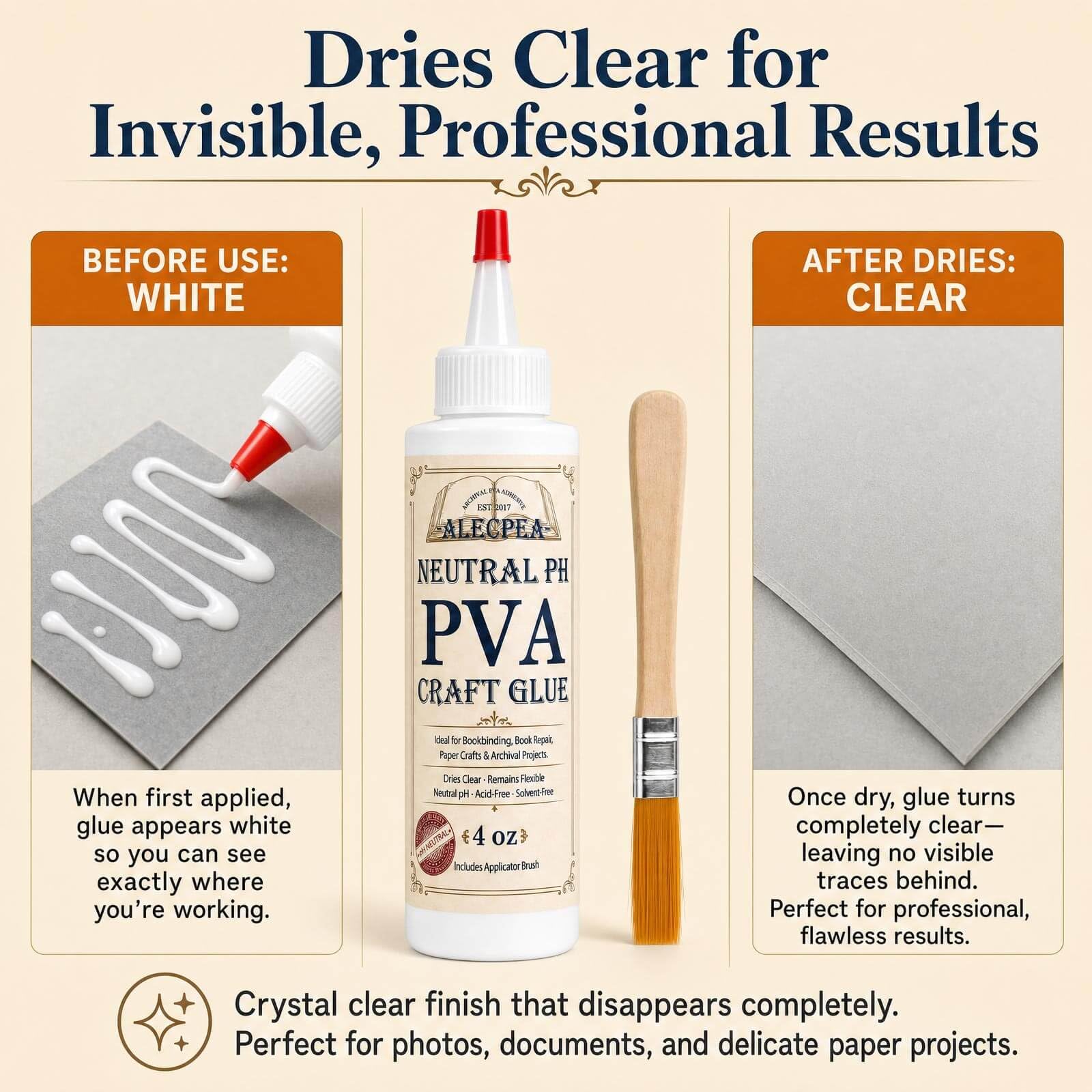ALECPEA PVA Glue - Clear Craft Adhesive -6