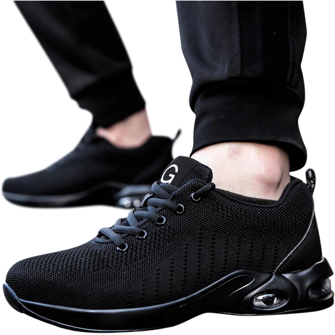Hbeylia Walking Shoes For Women Men Fashion Durable Non Slip Lace Up Slip On Sneakers Breathable Lightweight Mesh Athletic Running Hiking Tennis Sport Shoes Air Cushion Trainers Driving Work Shoes