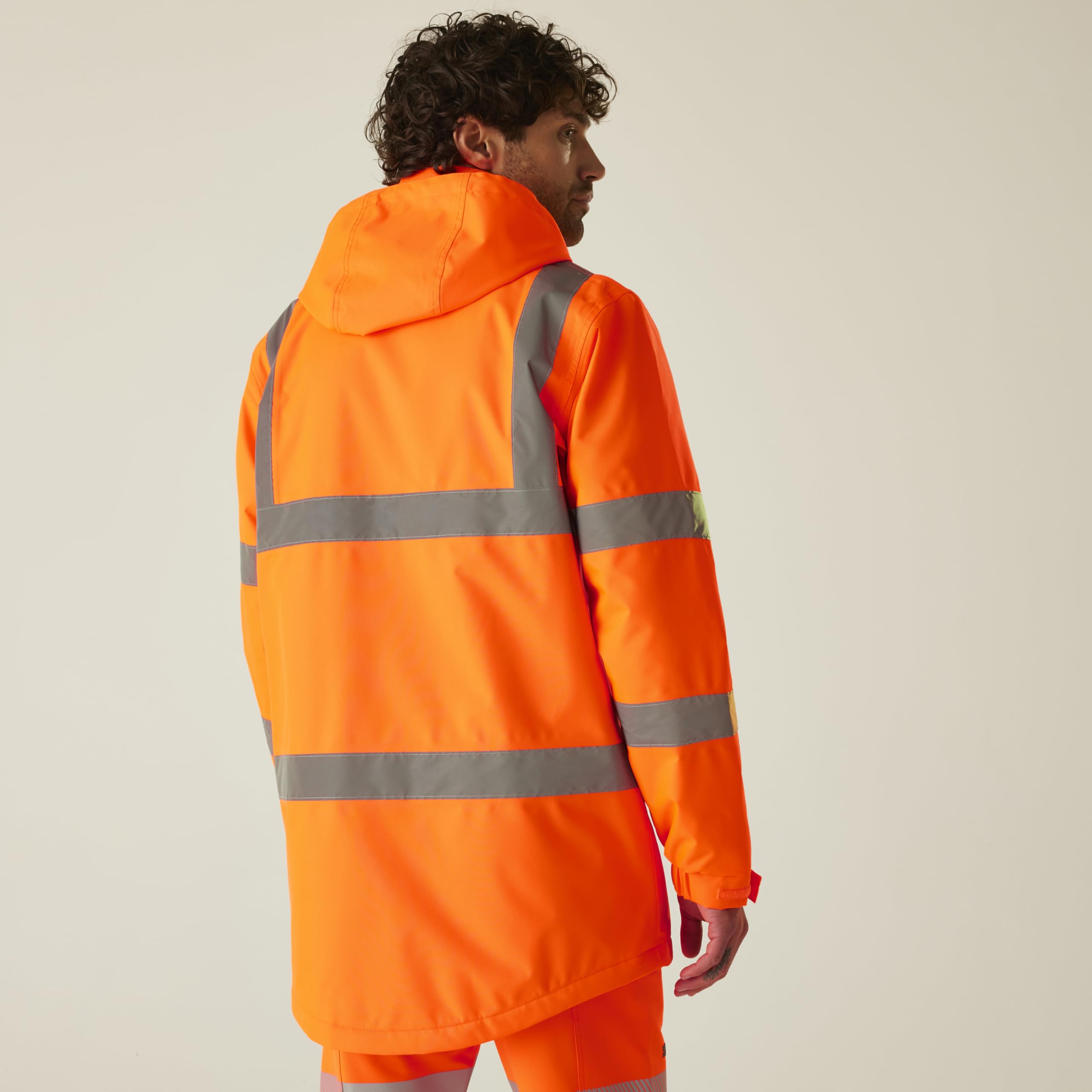 Regatta Professional Hi-Vis Parka Jacket Hombre Alta Visibilidad Pro Contract Dover Unisex Adulto
