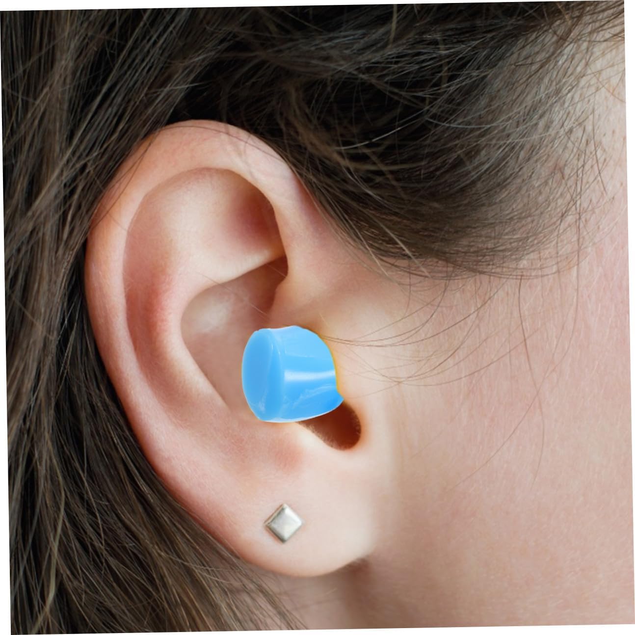 COLLBATH Silicone Ear Plugs for Swimming 3 Pairs Noise Reducing Ear Covers for Boys and Girls Adults Flying Water Ear Plugs for Bath (red Blue Random)
