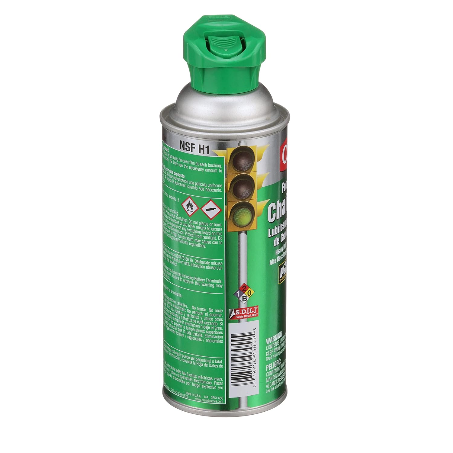 CRC Food Grade Chain Lube 03055 – 12 Wt. Oz. Aerosol, NSF H1 Gear, Chain, and Wire Lubricant