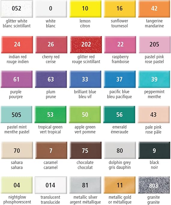 STAEDTLER FIMO Soft Oven-Bake Polymer Clay - Assorted Colors Sampler: 30 x 25g Half Blocks - Starter Kit for Modelling, Jewelry Making, Sculpting, Non-Toxic, Adult Arts and Crafts Supplies & Hobbies