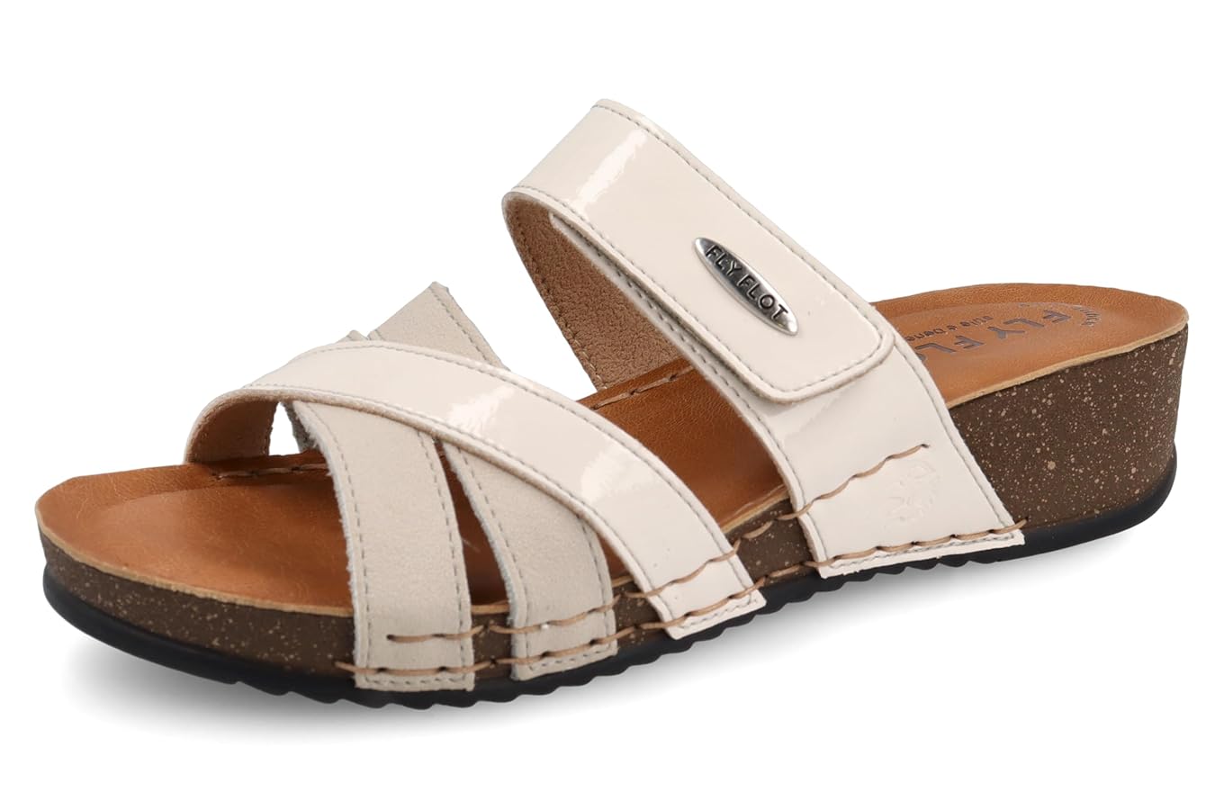 Ciabatte Donna Fly Flot In Microfibra - Morbide, Regolabili, Sottopiede Imbottito, Made In Italy, Bianco