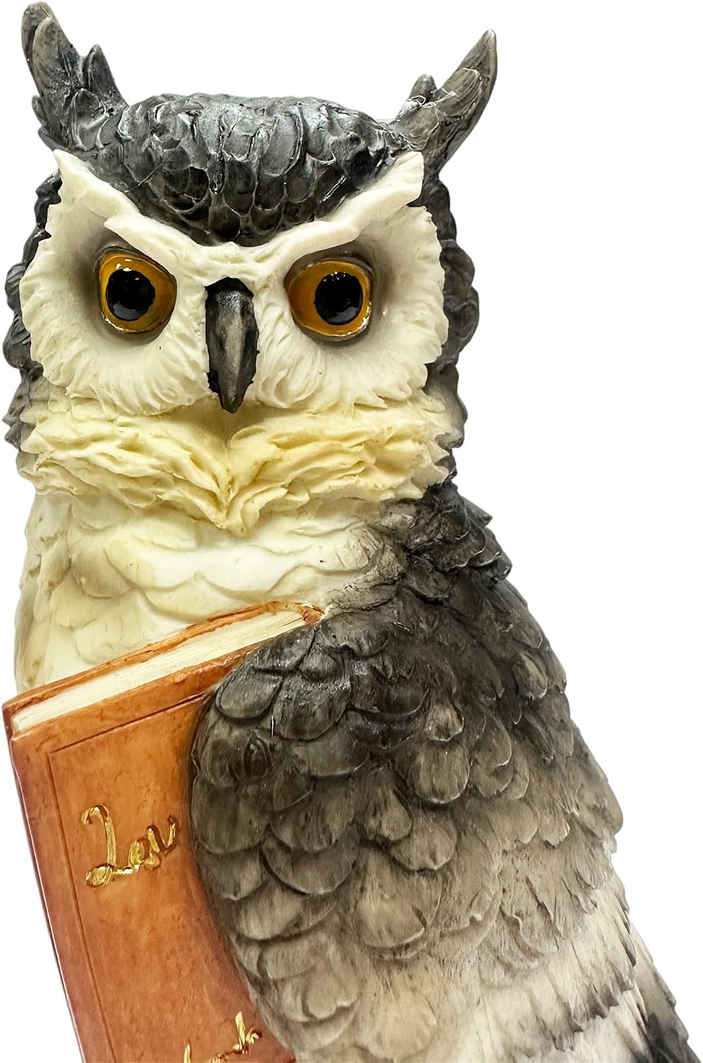 Nature's Mark Graduation Wisdom Owl Figurine - 8-Inch Scholarly Owl Statue on Vintage Book Stack - Decorative Resin Sculpture for Home Office, Library Decor - Unique Teacher & Student Gift image 2