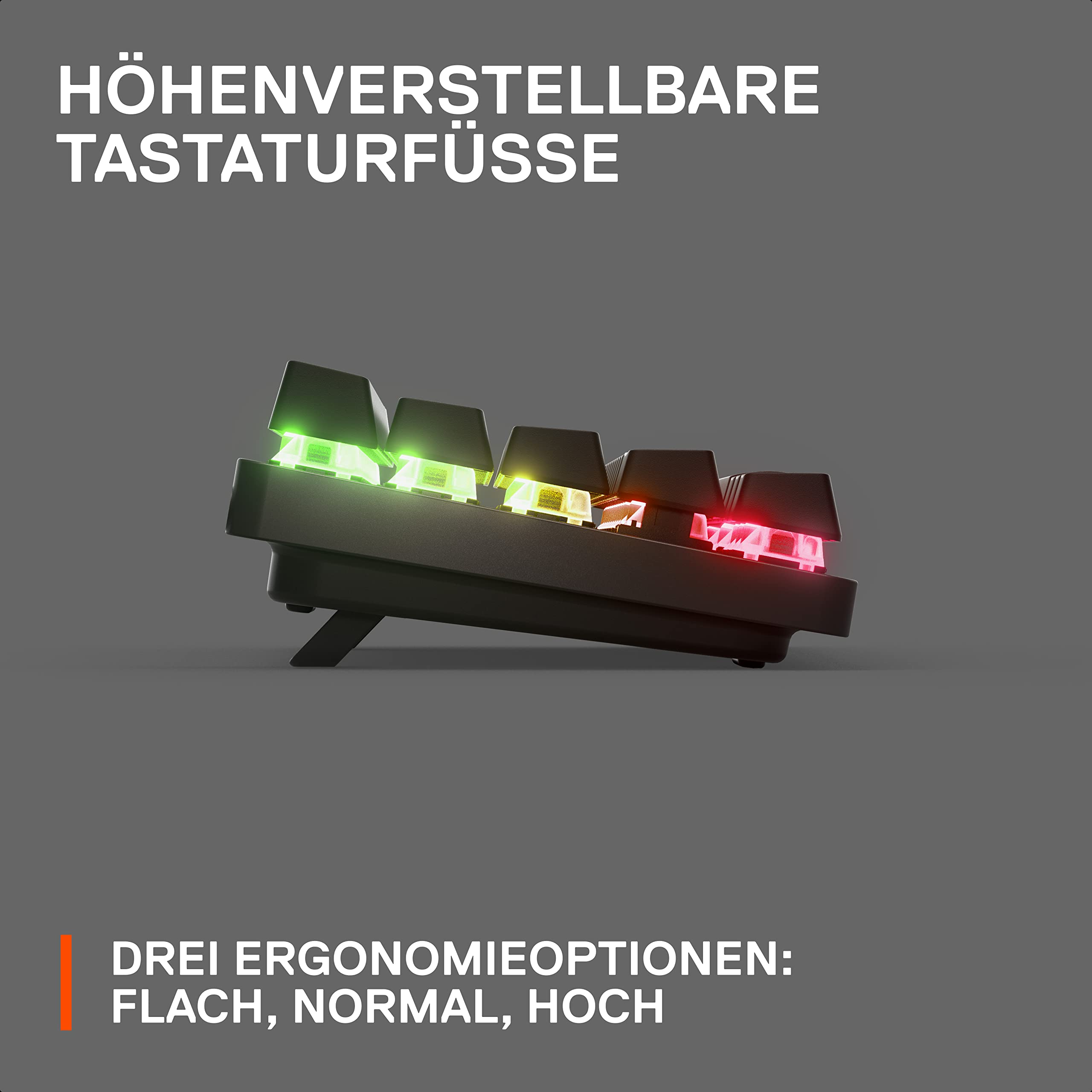SteelSeries Apex Pro Mini Wireless HyperMagnetic Gaming-Tastatur – Die weltweit schnellste Tastatur – 60%-Formfaktor – RGB – PBT-Keycaps… – Ansicht 11