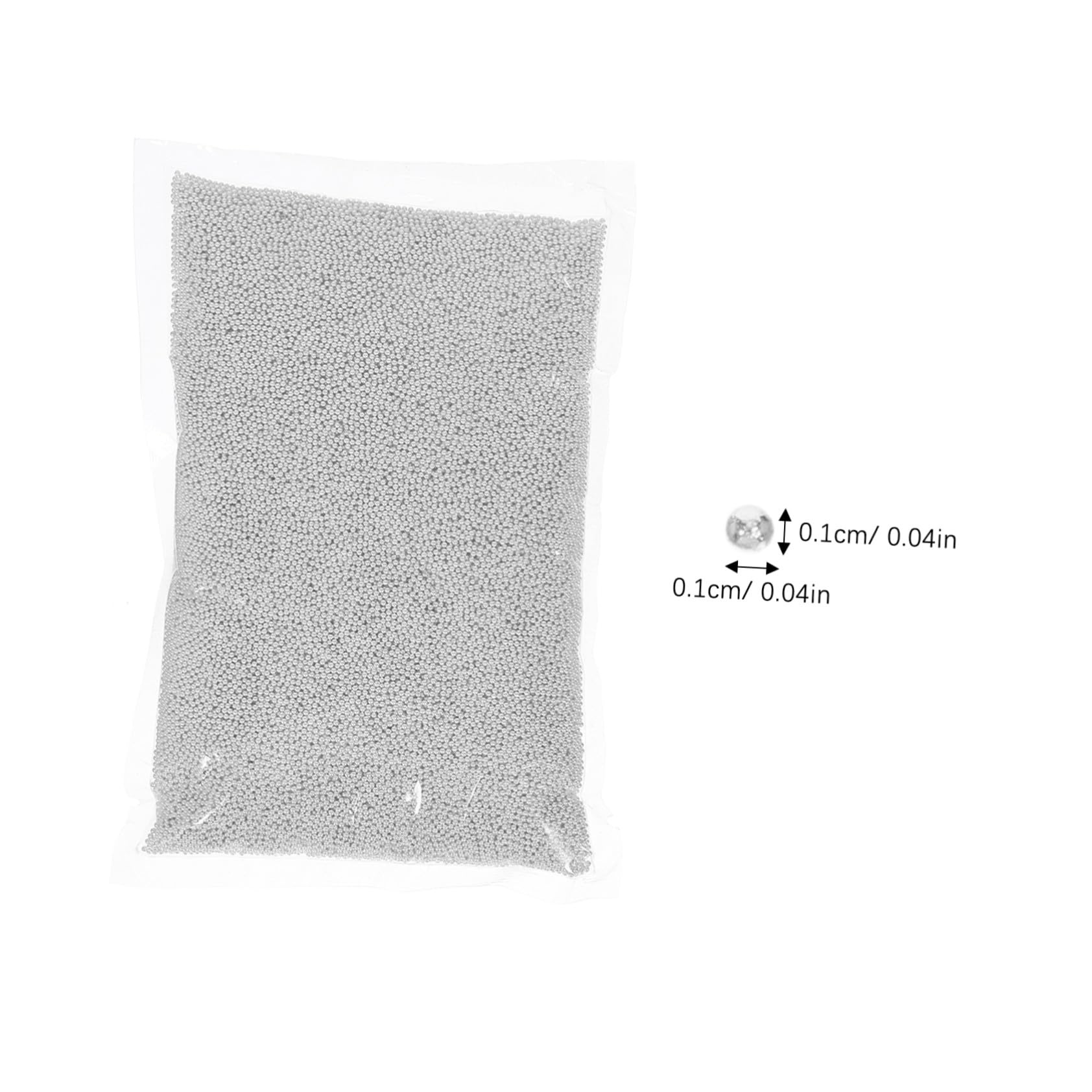 Homoyoyo Perline Metalliche per Nail Art di Borchie Rondi Decorative Mini Perline per Decorazioni Unghie Accessori per Unghie Fai da Te Gemme