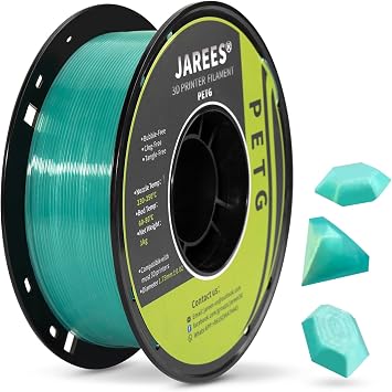 PETG Filament 1.75mm Jade Green,1kg,High Transparency
