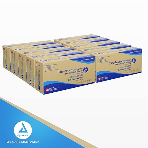 Miniatura 26 de Dynarex SafeTouch Guantes de nitrilo para exámenes, sin látex, libre de polvo.
