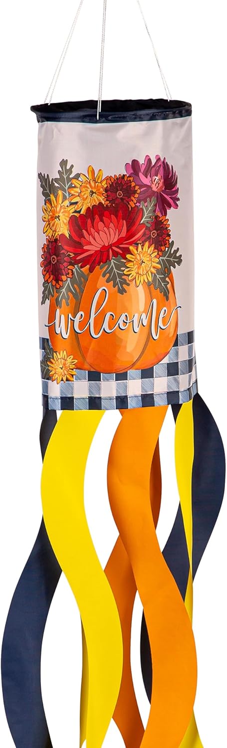 Evergreen Flag Mrs. Scarecrow Windsock