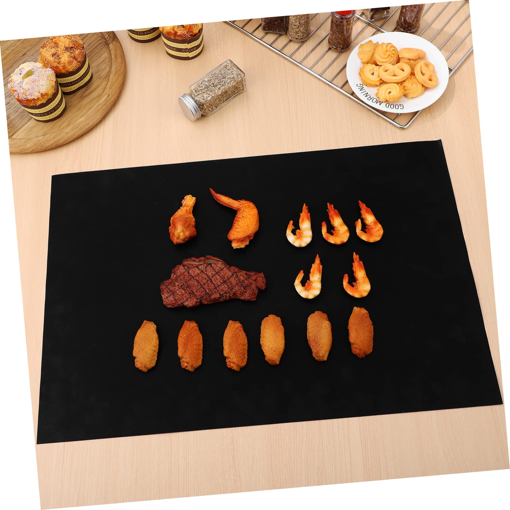 Abaodam 9piezas Tapete Resistente Al Calor Para Horno Revestimientos Para Asadores Para Cocinar Antiadherente