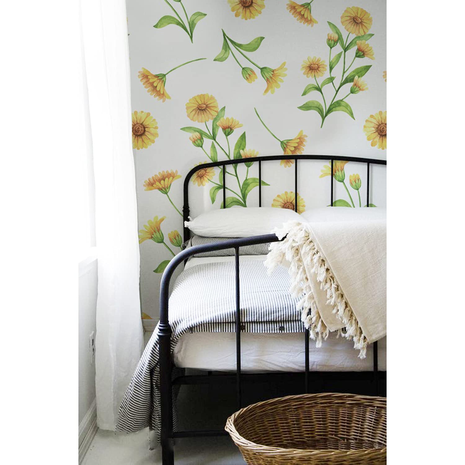 Fotomurale decorativo de flores Sunny Flowers para crear un oasis de calma en casa