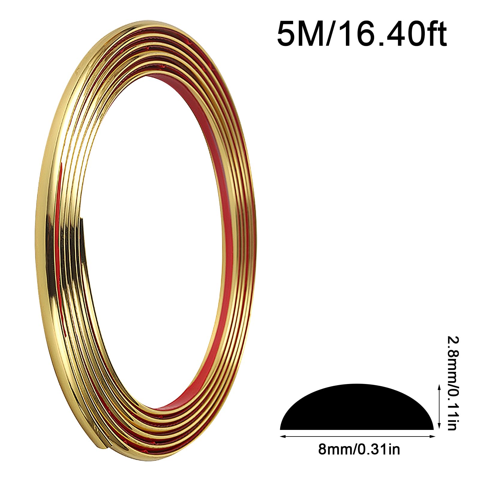 Modanature Autoadesive Argento 5m X 1cm - Flessibili Per Pareti, Specchi E Mobili, Effetto Specchiato - Foto 3