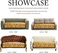 Vista 7 de patdrea Funda de sofá de diseño, fundas de terciopelo amarillo floral para banco de cama seccional, fundas de banco de cama de lujo, funda
