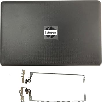 Replacement 15.6" Laptop LCD Cover Back Rear Top Lid with Hinges for HP Pavilion 15-BS 15-BW 15Q-BU 15-BS015DX 15T-BR 250 G6 255 G6 924899-001 AP204000260 L13909-001 Black