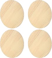 Vista 7 de SINJEUN Paquete de 2 placas redondas de madera de 12 pulgadas, letrero colgante de madera en blanco de 3/4 pulgadas de grosor, tableros de madera