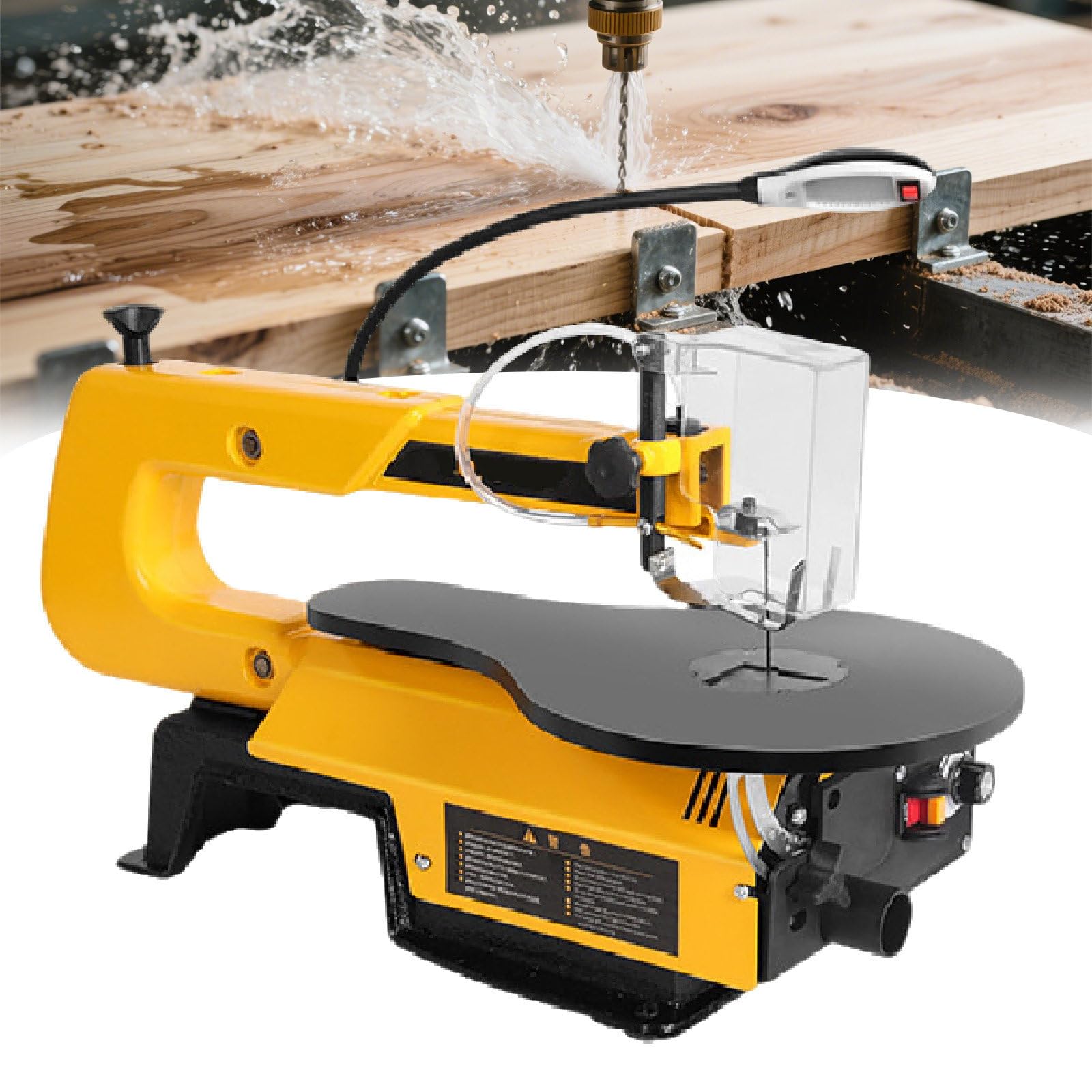 Zestaw 3-Modelowych Wyrzynarek Do Drewna | 16-Calowa Z Silnikami 150 W I 180 W, Bezstopniowa Prędkość 400–1650 Obr./Min, Stół Pochylany W Zakresie 0–45° PremiumModel