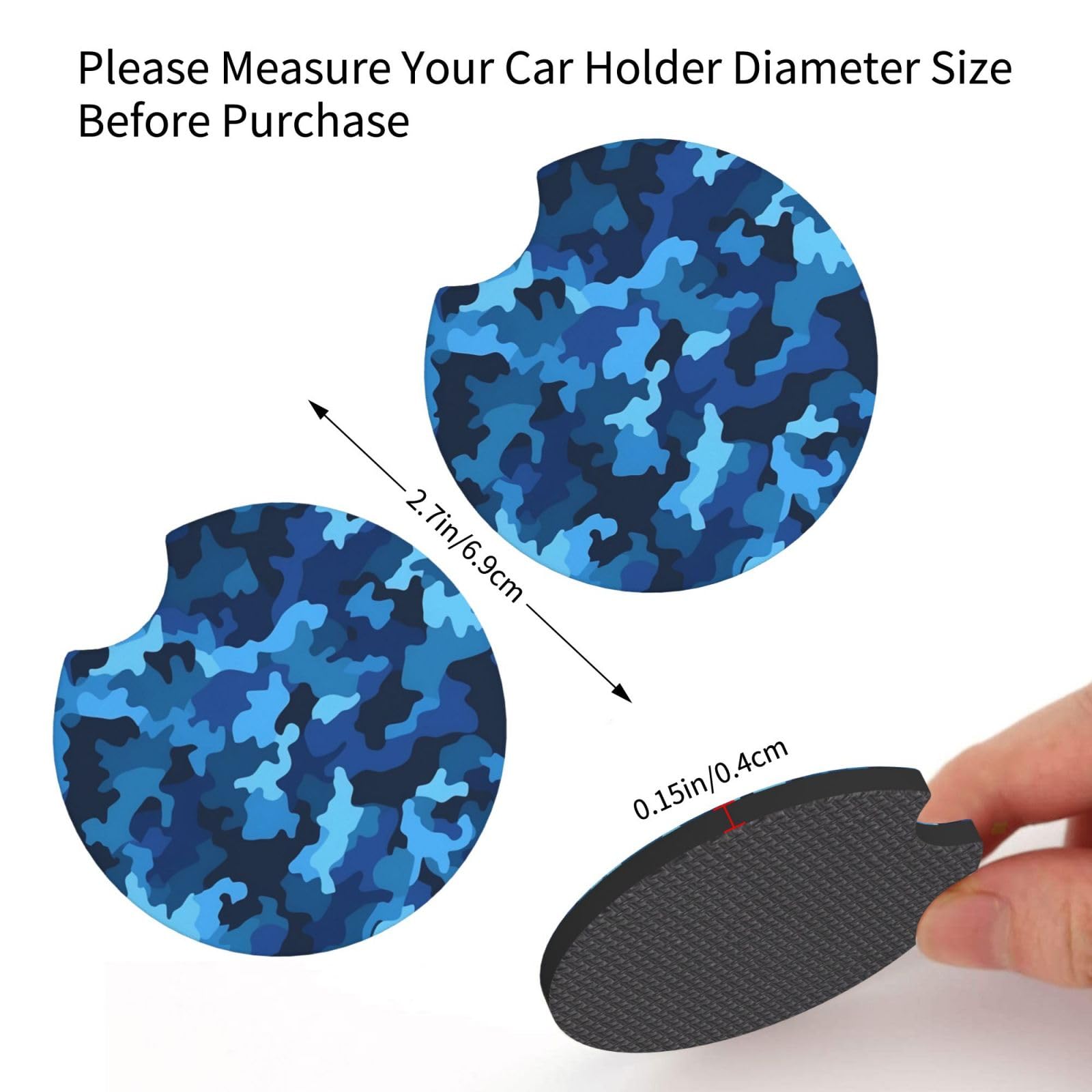 Tifanso Sottobicchieri Auto Leopardo – Set Da 2 In Neoprene Assorbente, Universali E Rimovibili Per Interni Auto, Accessori Originali Per Donna