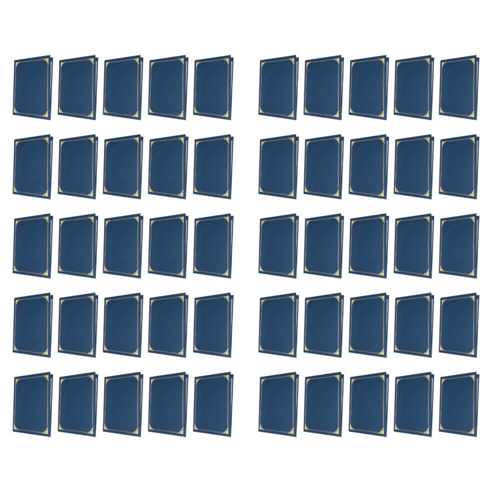 Titolare Certificati, 50 Pacchetti di Titolare, Copertine di Certificato con Bordo in Foglio D' per Formato Lettera 8,5 X 11 Pollici