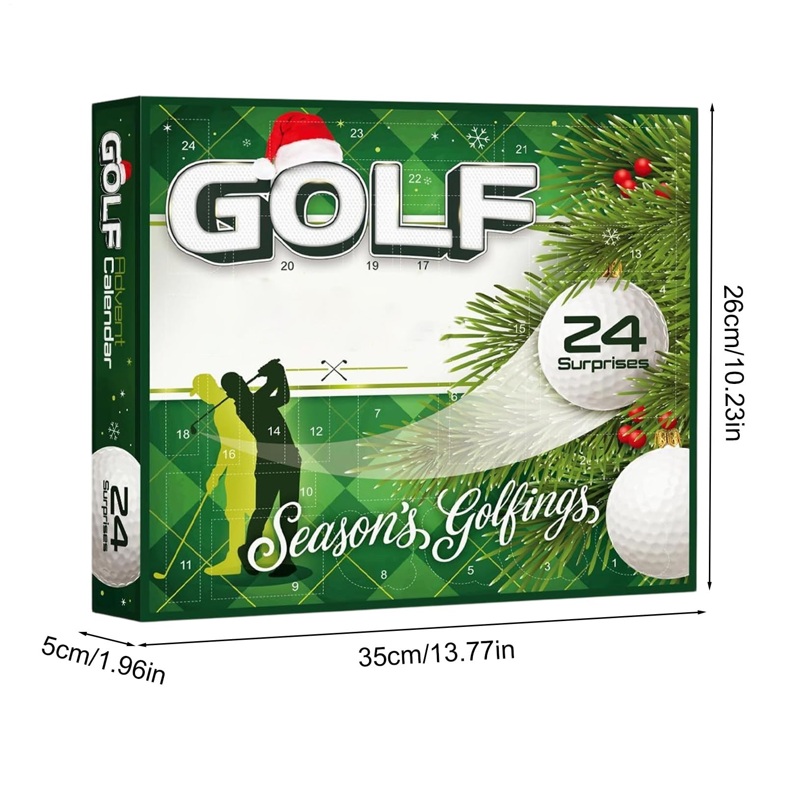 Golf Weihnachts Adventskalender 24 Sport Dekorationen