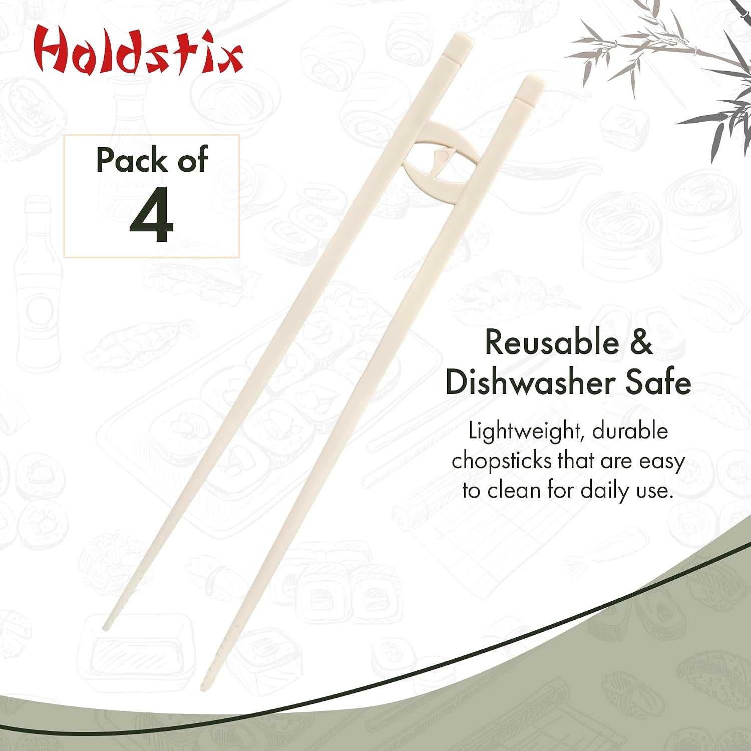 Training Chopsticks for Adults, Easy-To-Use Design, 4-Piece Set