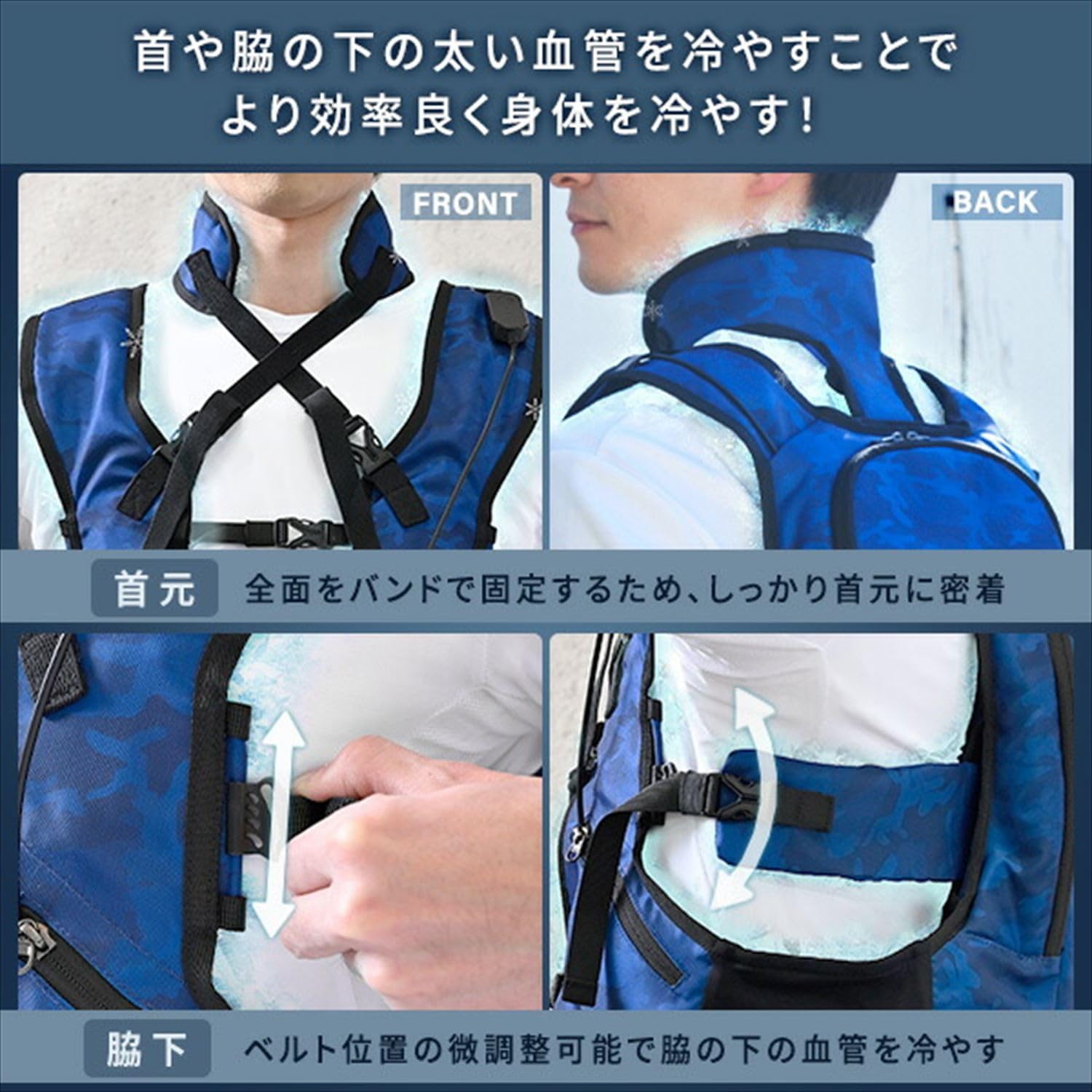 Amazon.co.jp: [山善] 水冷服 【2026年モデル】 ベスト 本体のみ 冷水