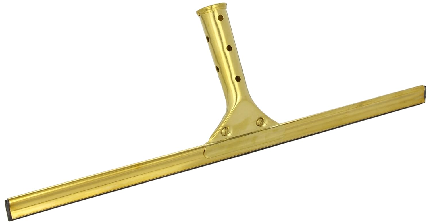 Impact 6238 Brass Squeegee with Soft Rubber Blade and