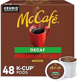 McCafe Premium Roast Decaf, Keurig Single Serve K-Cup Pods, Medium Roast Coffee Pods, 48 Count