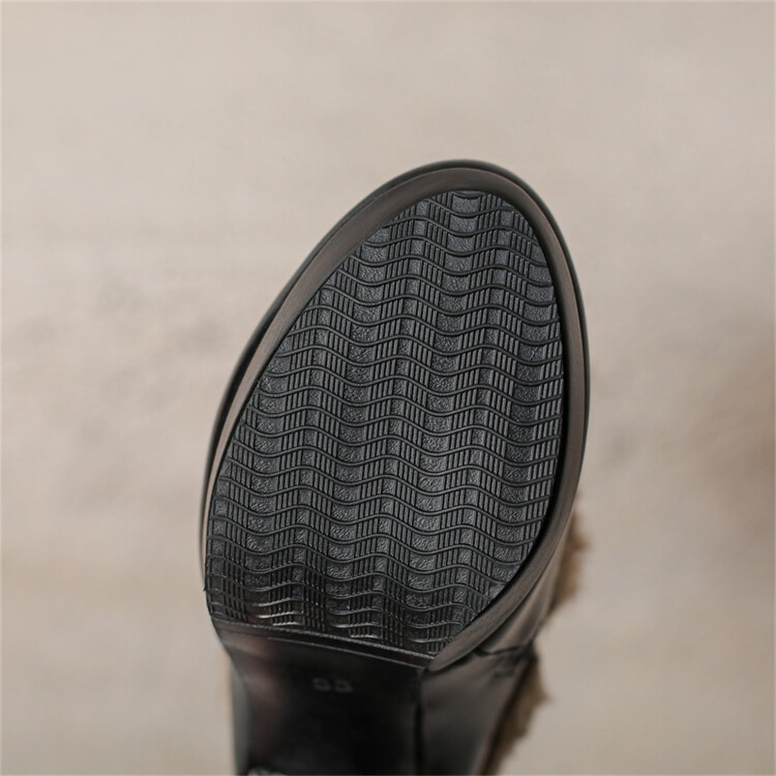 Botas cuissardas mujer negras tacón alto Heeled Female Short Autumn