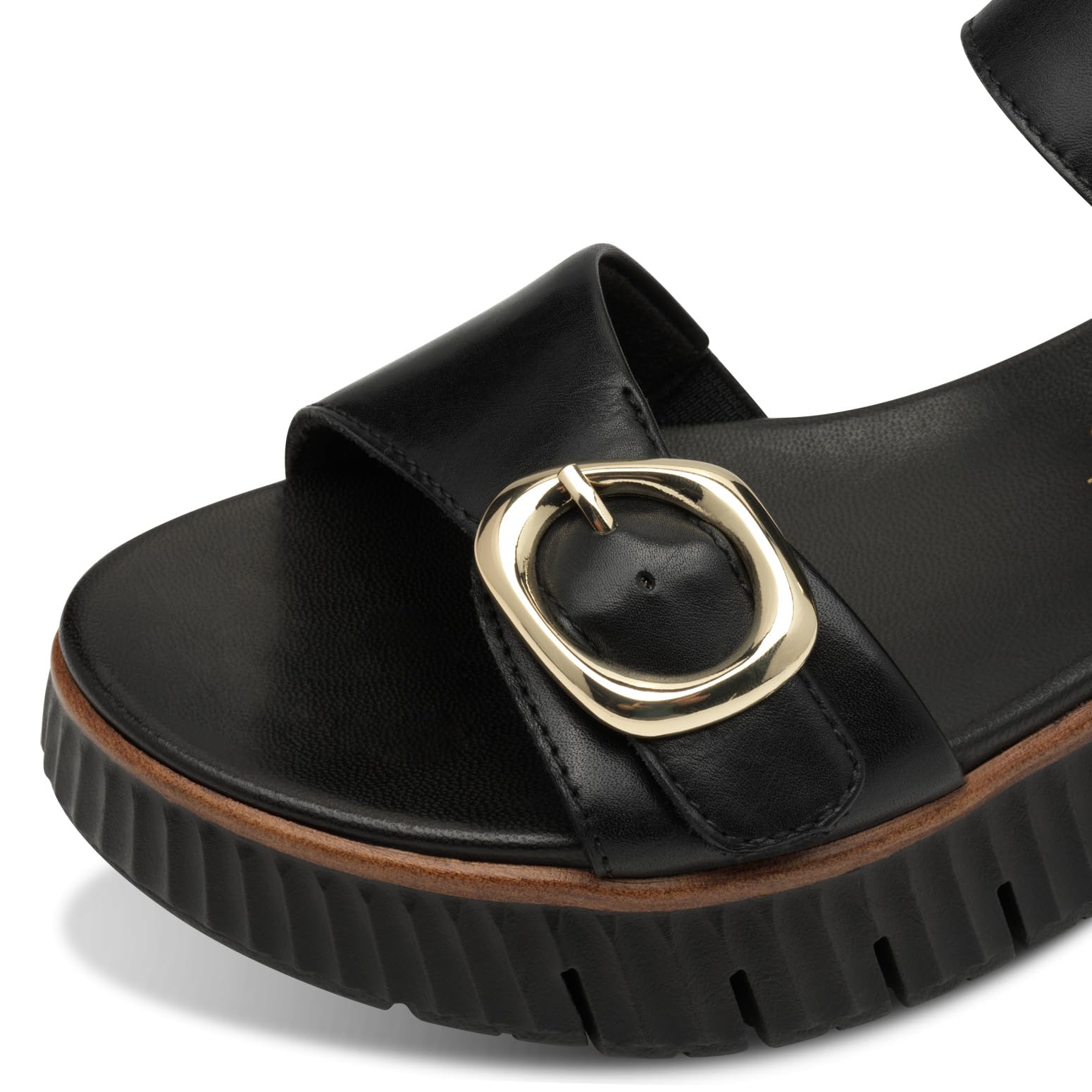 Tamaris Comfort Sandales Plates Femme Cuir Plateformes