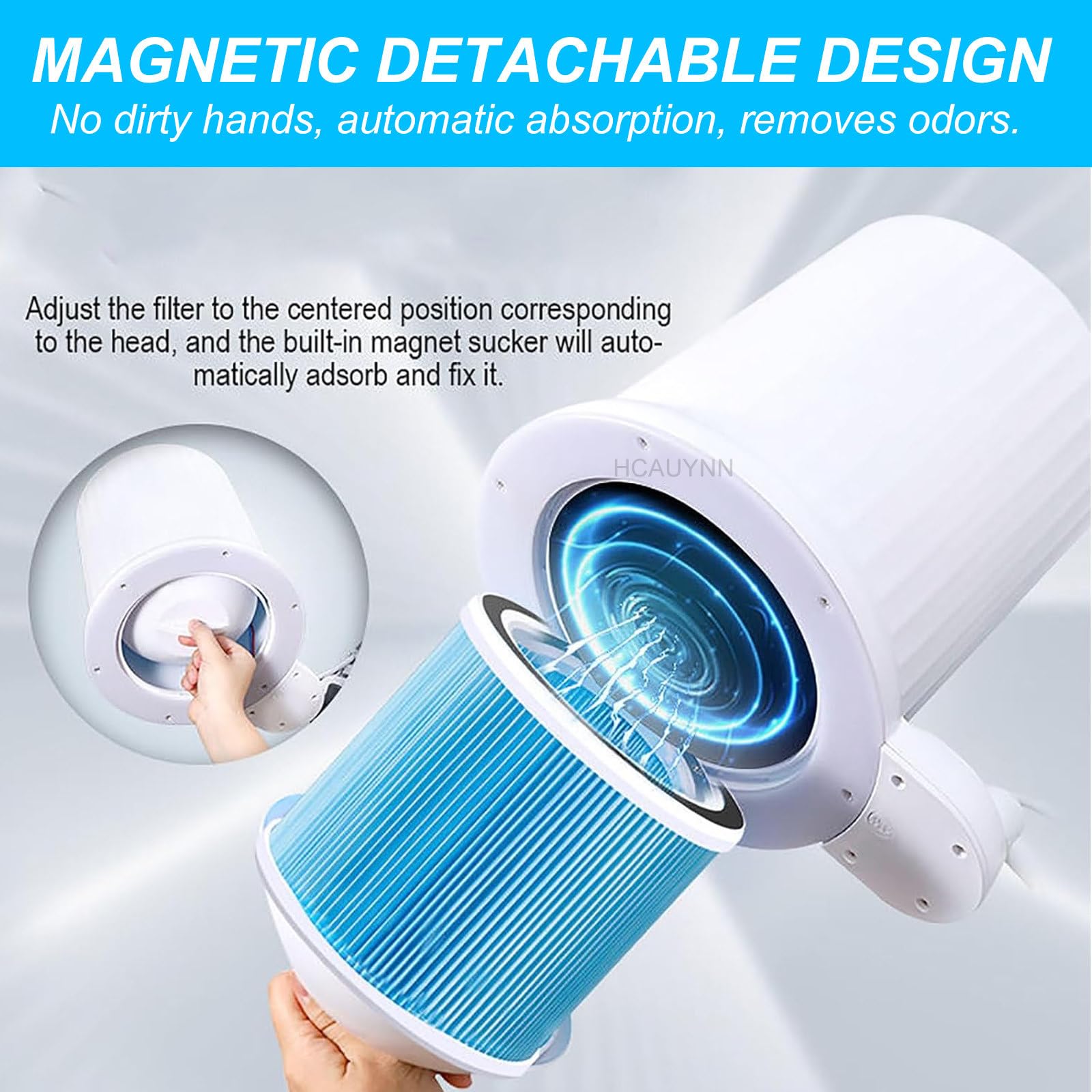 Aspirateur à PoussièRe Pour Ongles Pour Nail Art, Vitesse Du Vent RéGlable/Angle Du Support/Luminosité De La LumièRe/Couleur De La LumièRe, Aspiration Puissante, Filtre Amovible,Version-2
