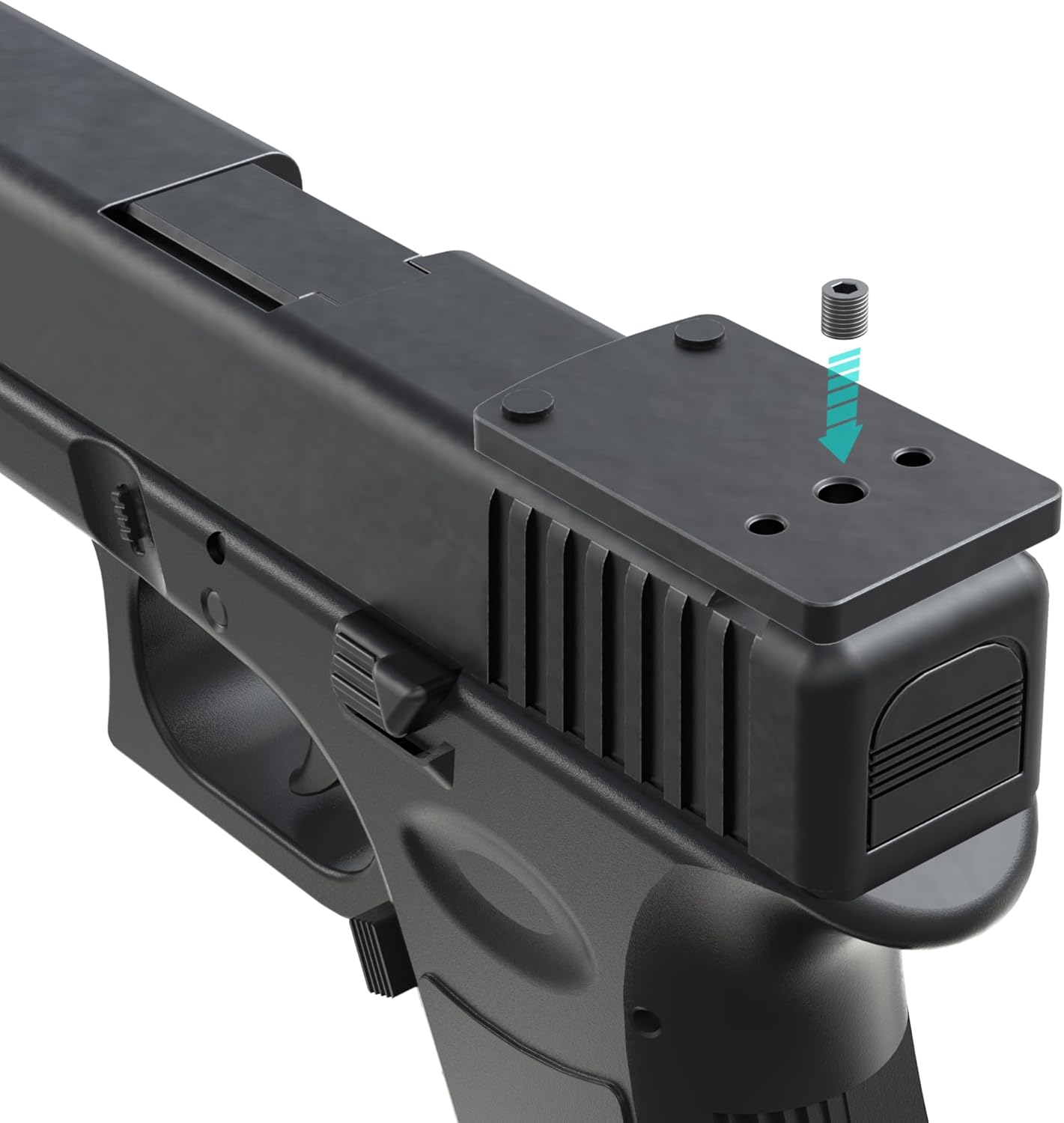 Red Dot Optics Mounting Adapter, S&W M&P/M&P 2.0, Burris FastFire, 100-016, Black