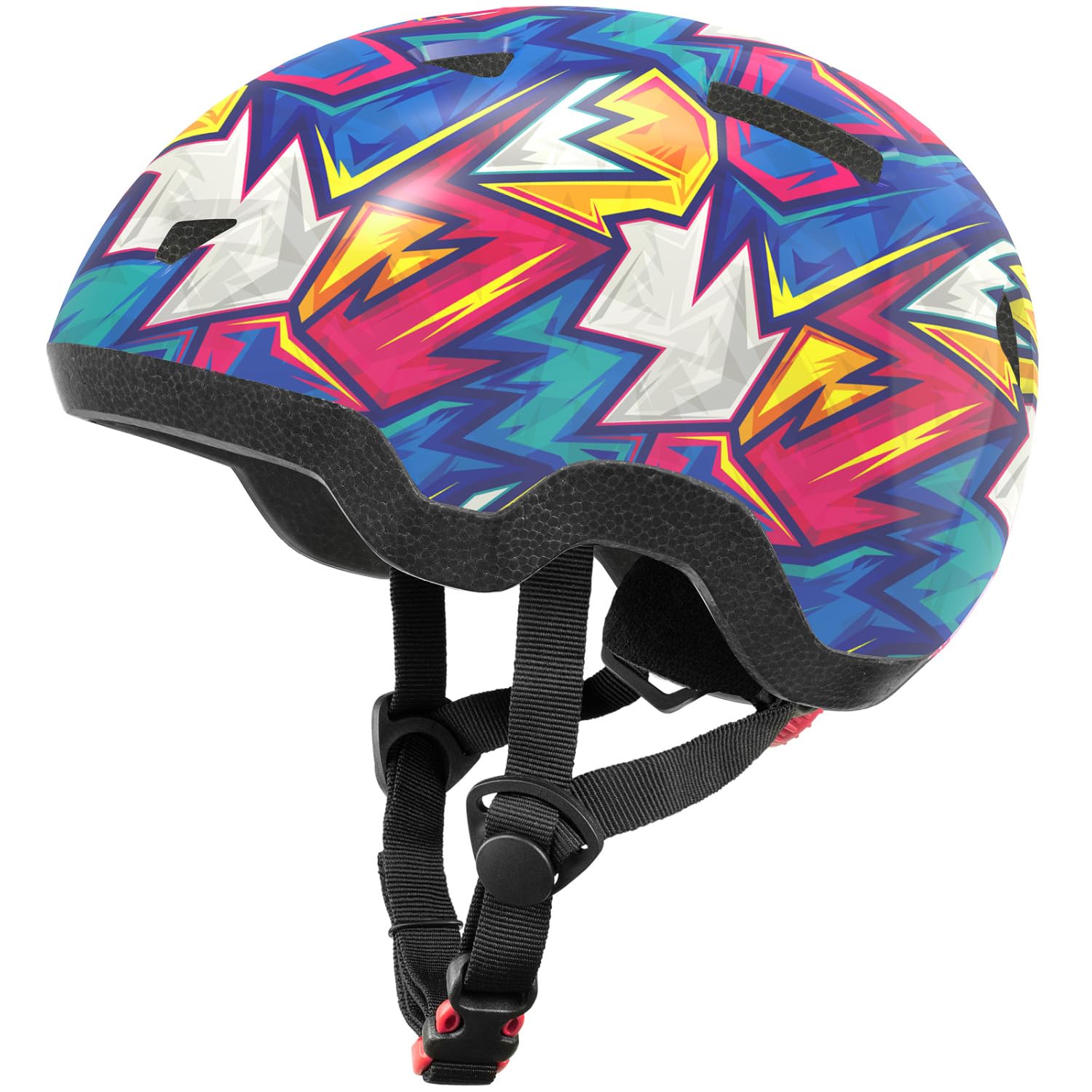 Toddler Helmets 3-5 Years Old, Adjustable Kids Bike Helmets Ages 2-4/3-6,Helmet for Kids/Children Boys and Girls(Cyberpunk,S)-image-9
