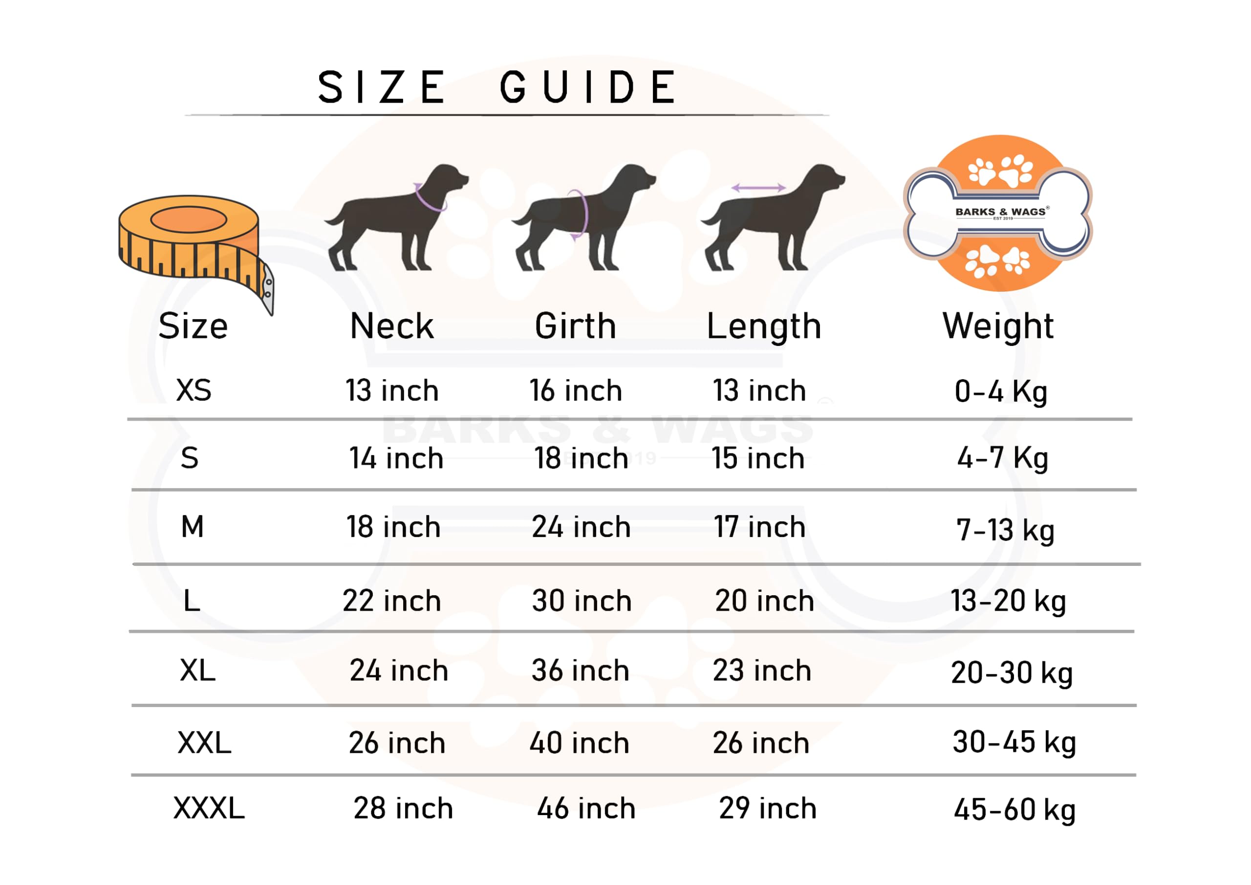 Barks & Wags Raincoats for Dogs Waterproof Polyester Dog Raincoat - Lightweight, Windproof & Hooded Jacket for Pets (Orange, L) 2
